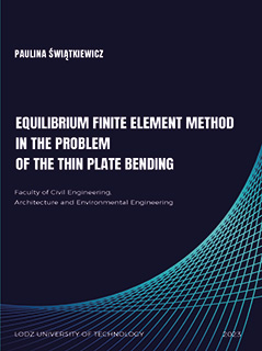 Equilibrium Finite Element Method in the Problem of the Thin Plate Bending'